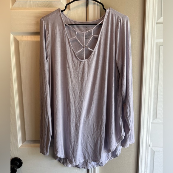 American Eagle Outfitters Tops - American Eagle Outfitters Light Purple Long Sleeve Top